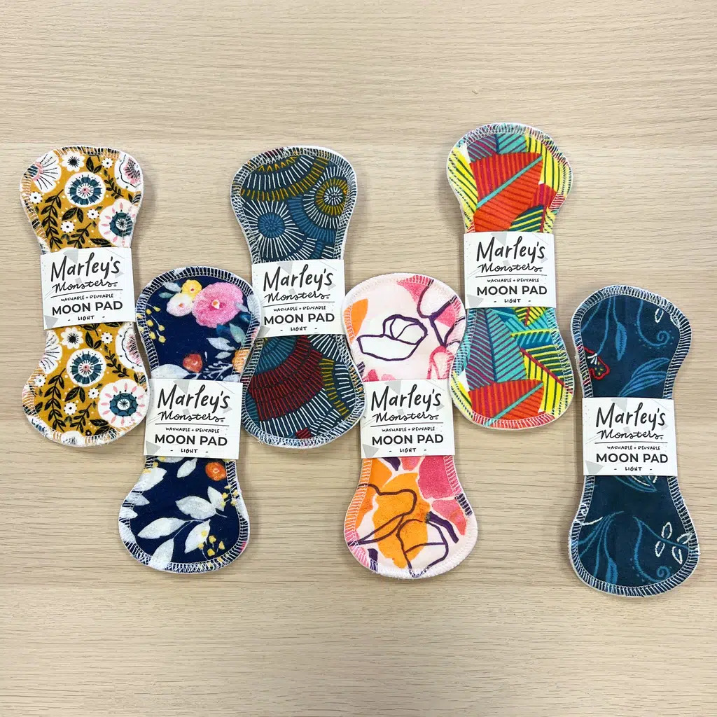 Many patterns of Moon Pads on a table.