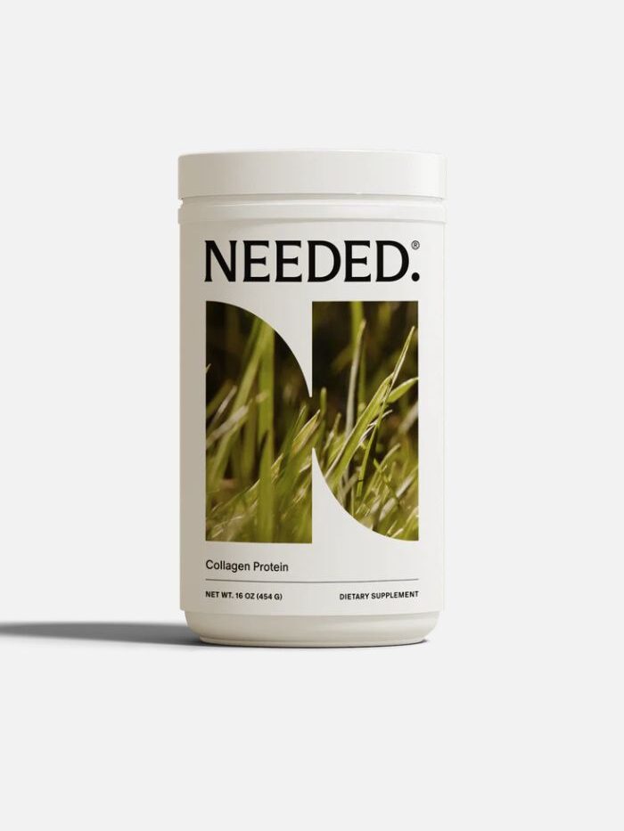 Acontained of Needed. collagen protein.