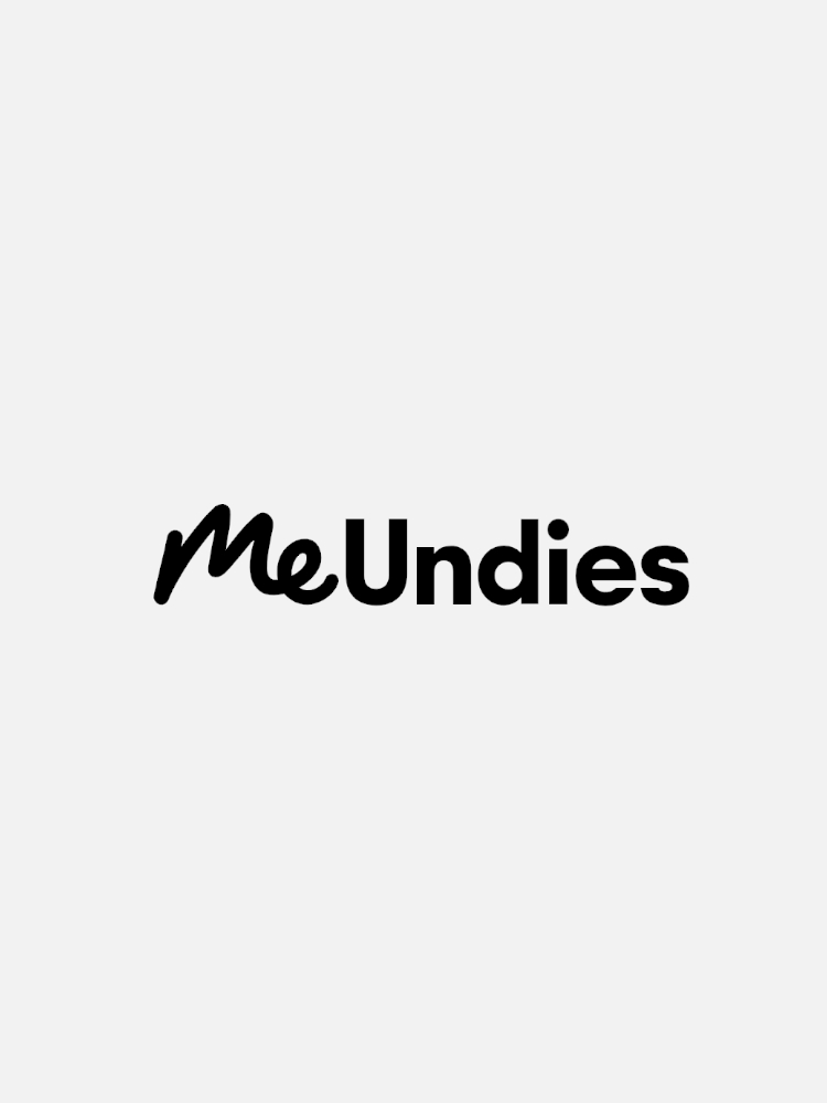 MeUndies" text logo displayed on a plain white background.