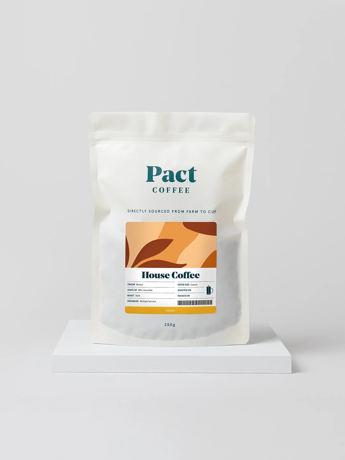 A bag of Pact coffee.