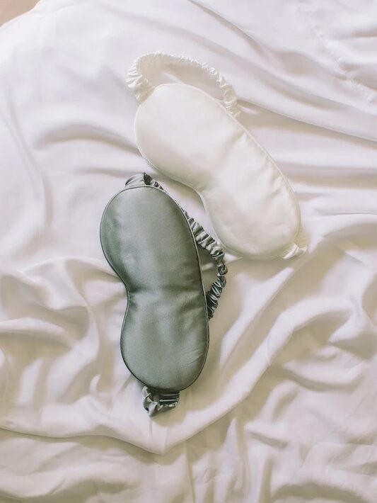 Two sleep masks from Nest Bedding.